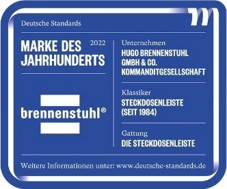 Carruzzo Brennenstuhl 1391010800 elektros tinklo ilgintuvas 3 m 8 AC išvestis(ys / čių) Vidaus Juoda, Sidabras