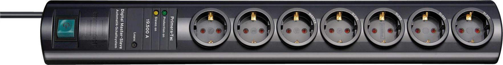 Brennenstuhl ÜSS Primera-Tec 7x: 2+5, juoda, 2m