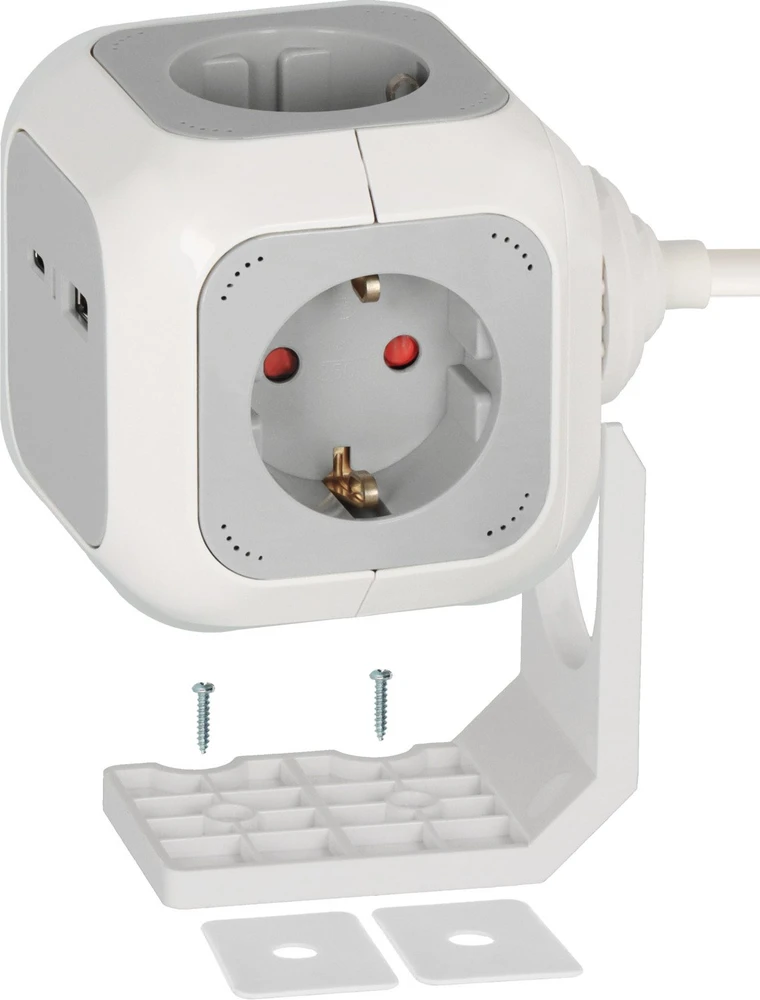 Listwa zasilająca Brennenstuhl Kostka zasilająca 4 gniazda + USB PD20W A+C 1,4 m (1150100010)