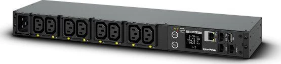 CYBERPOWER komutuojamas PDU41005230V/20A 1U 8x IEC-320 išėjimo tinklo jungtis PowerPanel Center programinė įranga