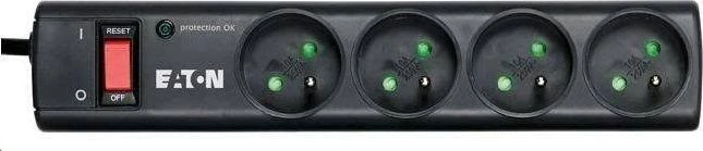 Eaton PS4F viršįtampių ribotuvas 4 AC išvestis(ys / čių) 220 - 250 V Juoda, Balta 1 m