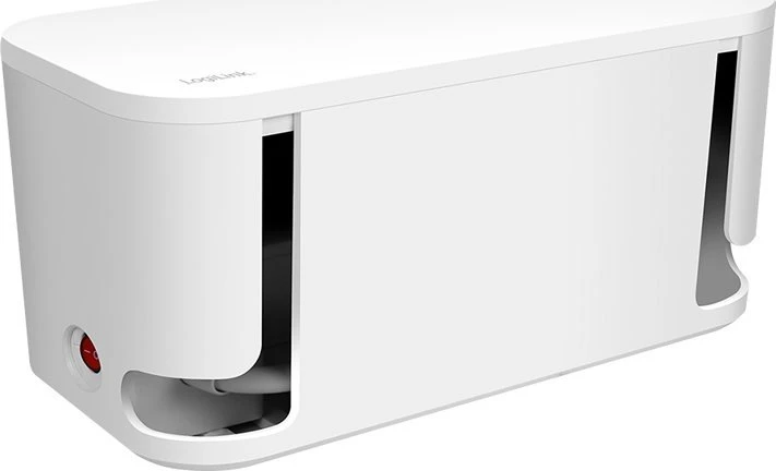 Listwa zasilająca LogiLink Kabelbox USB/Schuko 5 gniazd Baltas