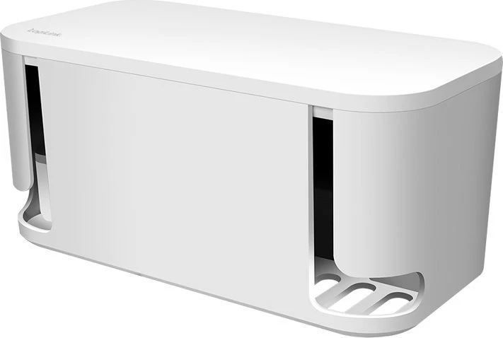 Listwa zasilająca LogiLink Kabelbox USB/Schuko 5 gniazd Baltas