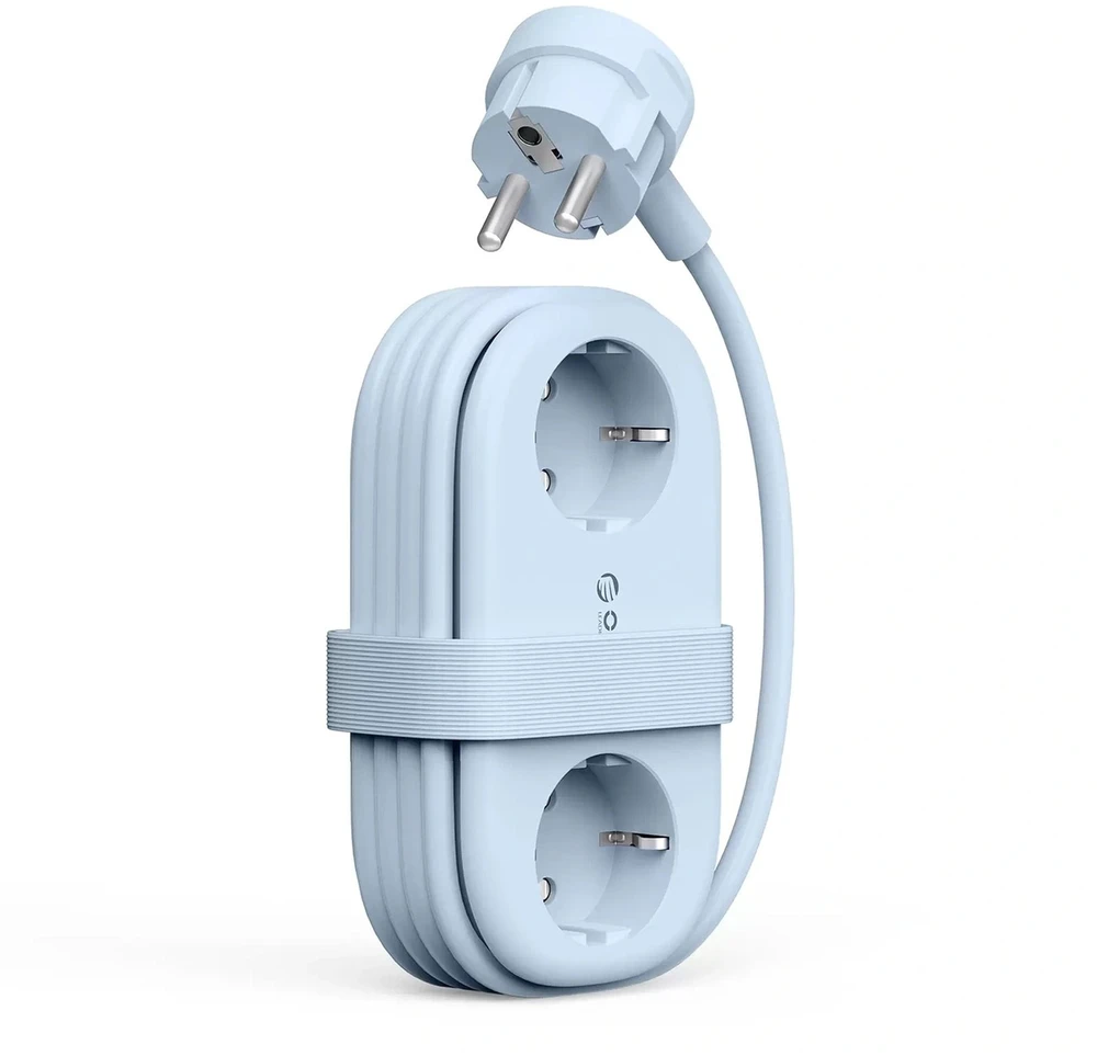 Orico AP3 65W GaN 6in1 maitinimo blokas 2x AC + 2x USB-A + 2x USB-C - Mėlyna