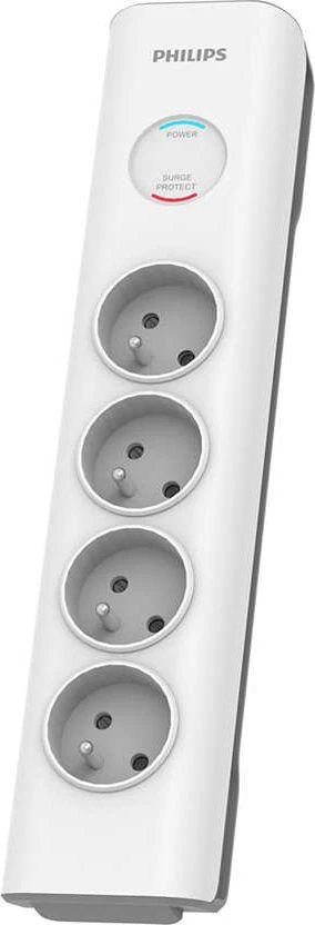 „Philips“ viršįtampių apsauga, 4 lizdai, 2 m, balta, 16a, spn7040wa/60