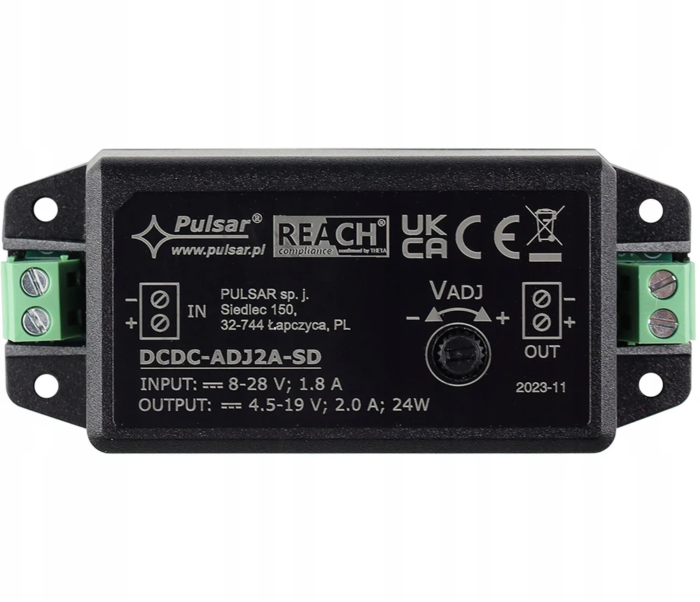 MAITINIMO KEITIKLIS DCDC-ADJ2A-SD PULSAR
