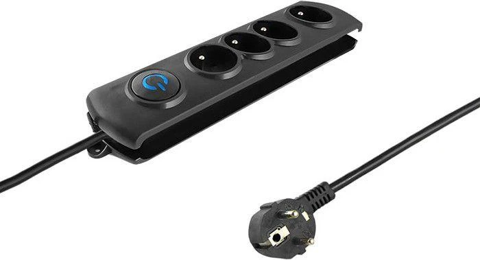 QOLTEC 50104 Viršįtampių apsauga 4 maitinimo lizdas 1,5m