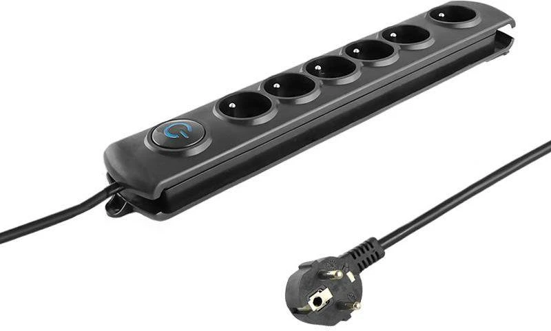 QOLTEC 50112 Surge Protector 6 maitinimo lizdas 3,0m
