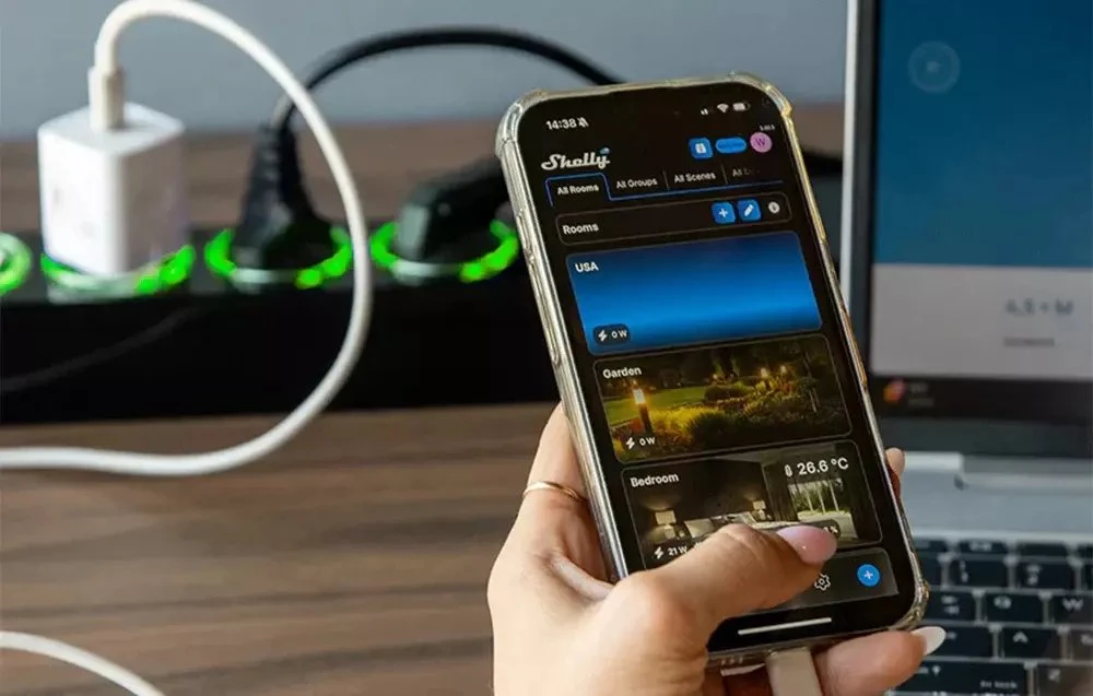 Shelly Group Išmanus maitinimo blokas Shelly Power Strip 4 Gen4, juodas