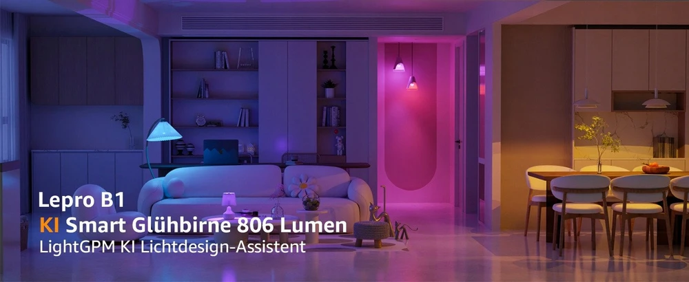 LED bulb LEPRO B1 E27 Bluetooth Wi-Fi 806lm