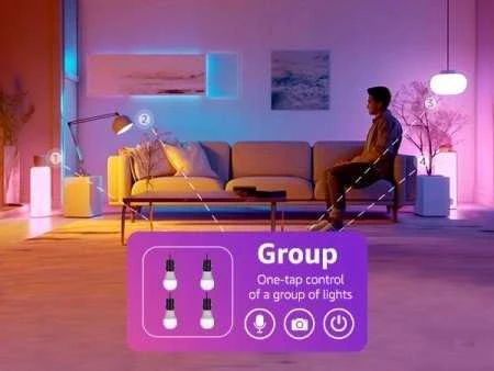LEPRO B1 E27 LED lemputė su „Bluetooth“ ir „Wi-Fi“, 806 lm