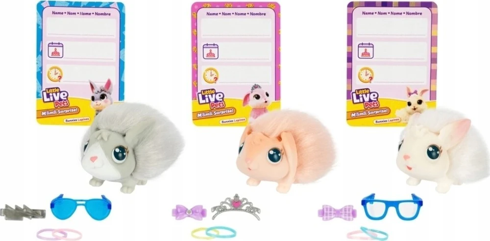 Moose Little Live Pets Mama Siurprizas Zuikis 26593