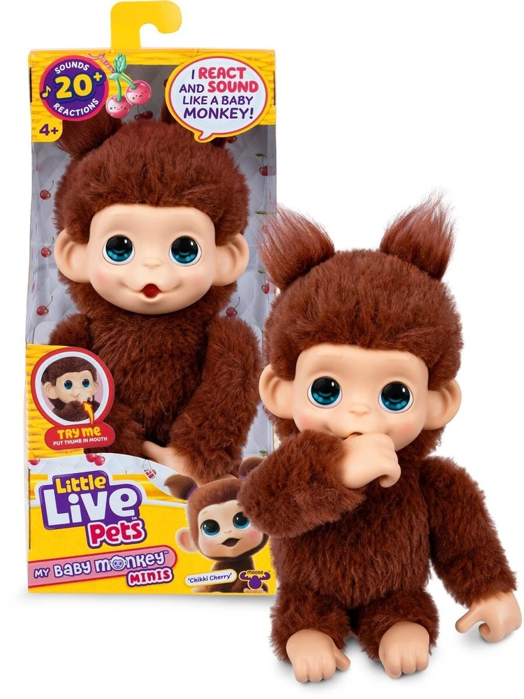 Little Live Pets - Mano mažylė mini beždžionėlė ruda vyšnia (26765)
