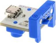 „LittleBits“ galia (USB), maitinimo modulis, „littleBits“, mėlyna, balta, 95,2 mm, 190,5 mm, 12,7 mm