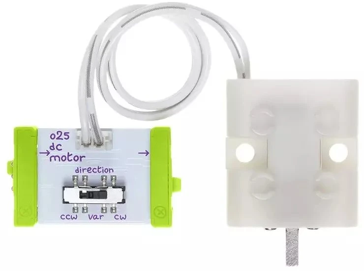 LittleBits littleBits nuolatinės srovės variklis su prijungimo laidu