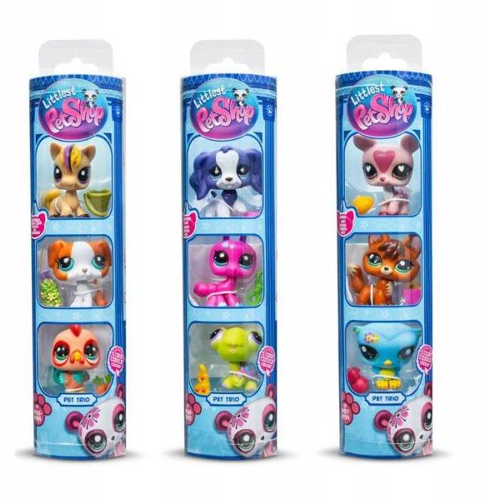Littlest Petshop Figūrėlė Littlest Pet Shop LITTLEST PET SHOP PET TRIO IN TUBE ASS MIX