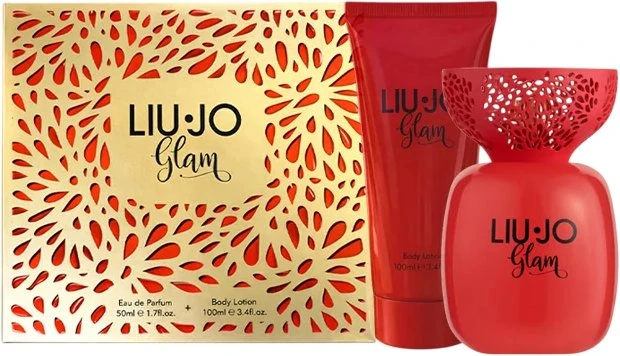 Rinkinys Liu Jo: Glam eau de parfum moterims, 50 ml + Glam drėkinamasis kasdienis losjonas kūnui, 100 ml