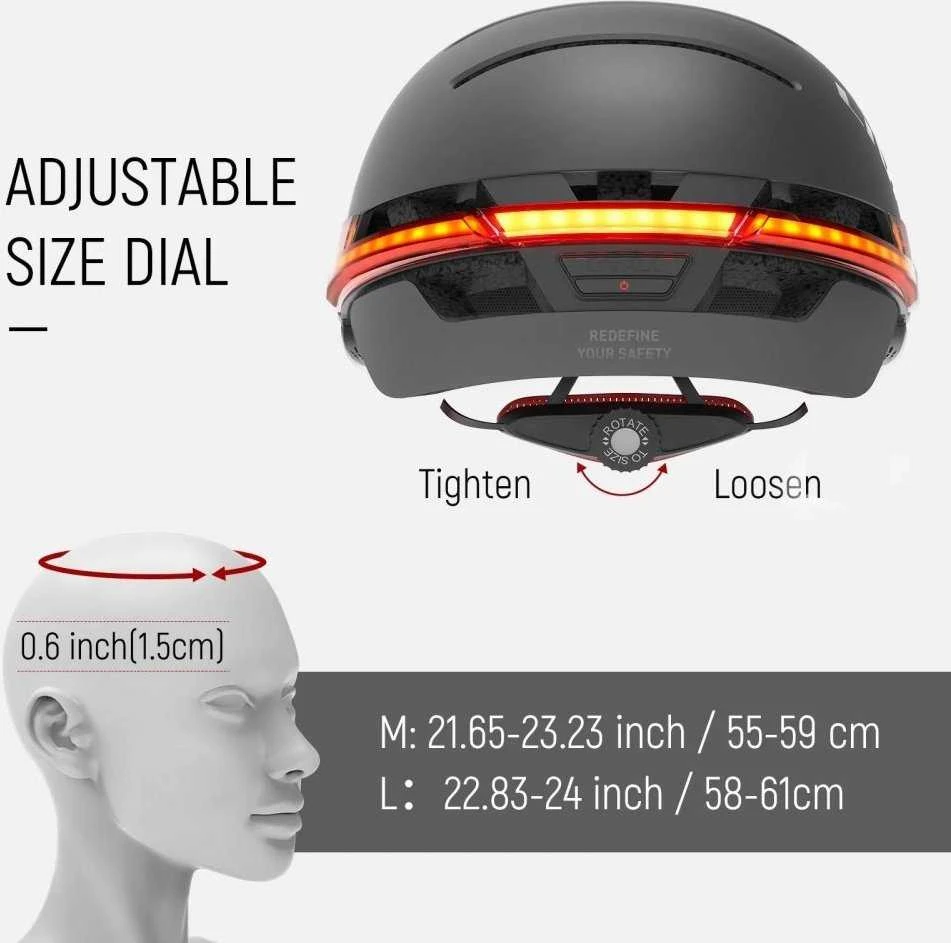 Ausinės „Livall BH51M NSO Sound by JBL Bluetooth LED M“ (BH51NSO-M-BLK)