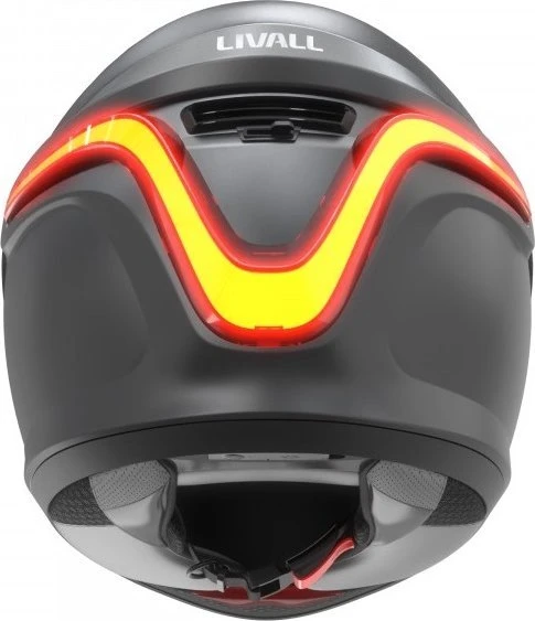 „Livall“ motociklo šalmas „Livall MC1 Bluetooth“ domofonas su LED SOS funkcija (MC1-L-GRY)