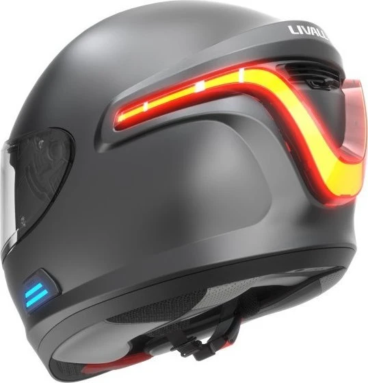 „Livall“ motociklo šalmas „Livall MC1 Bluetooth“ domofonas su LED SOS funkcija (MC1-L-GRY)