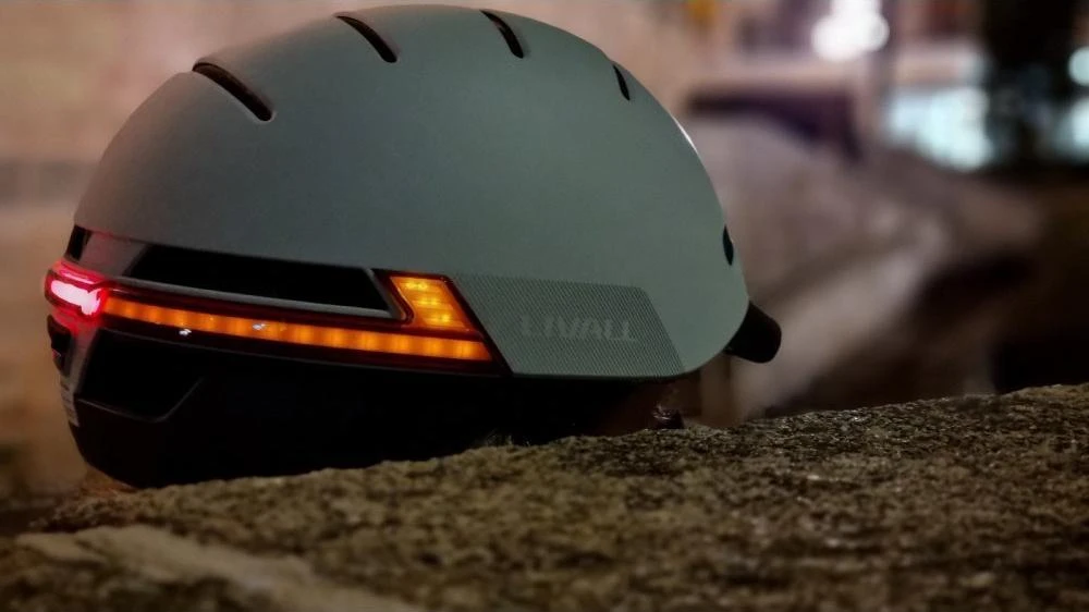Livall Kask miejski Bluetooth 57-61cm LED/SOS/Intercom pilka