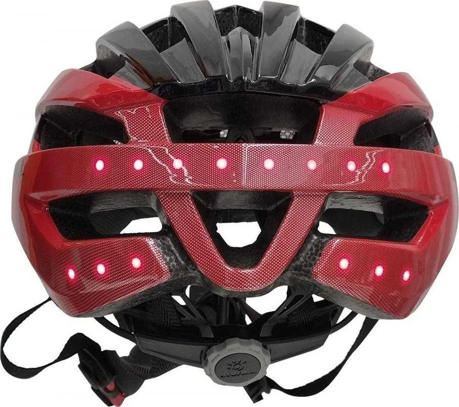 Livall Dviratininko šalmas MTB Bluetooth 54-58cm LED/SOS/Intercom raudona