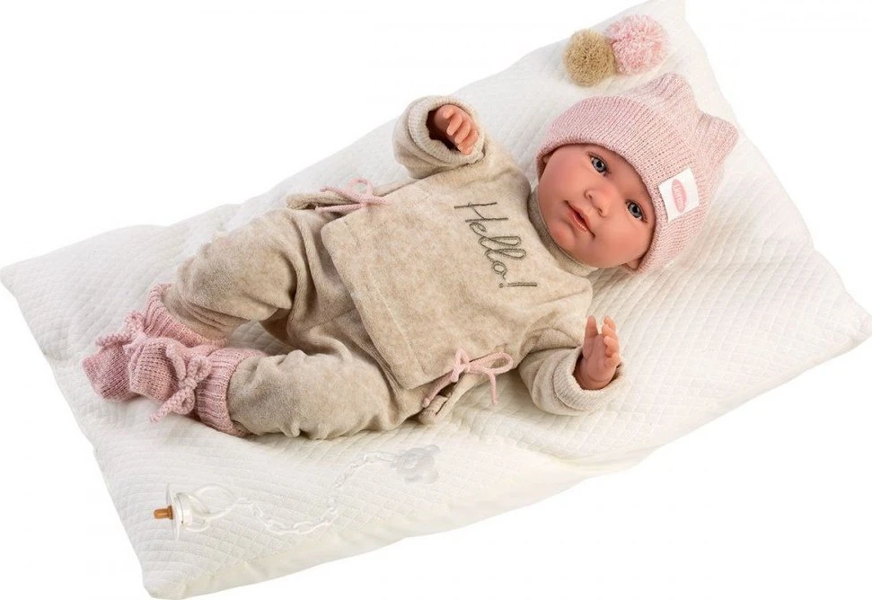 Llorens Lėlė Mimi verkianti lėlė su pagalvėle 42 cm