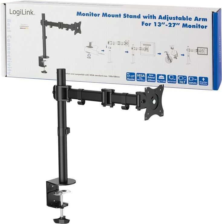 LogiLink Prisijungti | Stalo laikiklis | BP0021 | 13-27" | Maksimalus svoris (talpa) 8kg