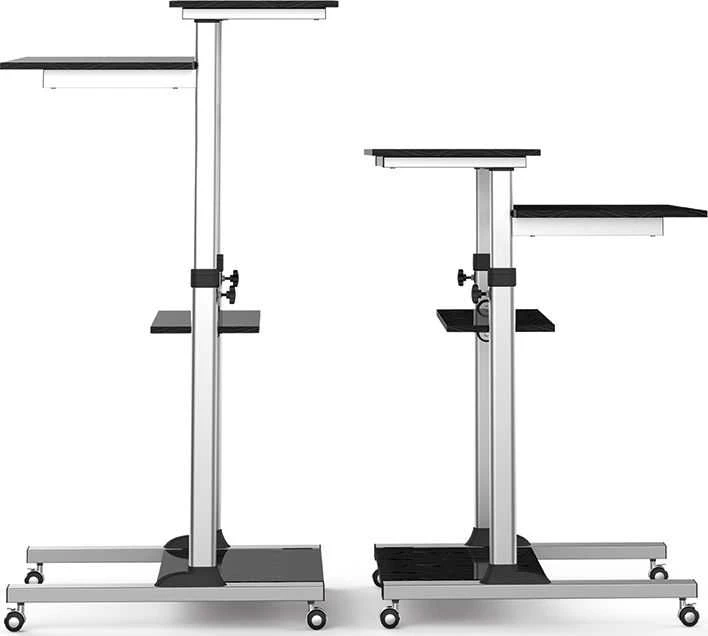 Laikiklis Logilink Kompaktiška mobili stovi kompiuterinė darbo vieta BP0070, Maksimalus svoris (talpa) 60 kg, Juodas/Pilkas