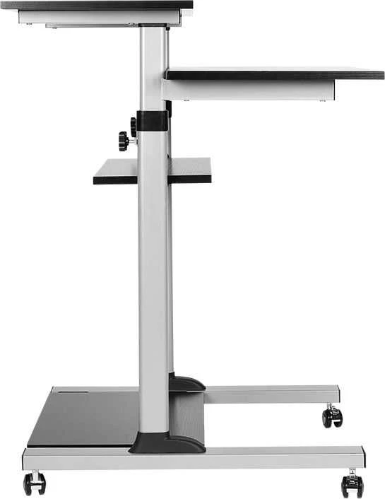 Laikiklis Logilink Kompaktiška mobili stovi kompiuterinė darbo vieta BP0070, Maksimalus svoris (talpa) 60 kg, Juodas/Pilkas