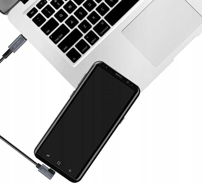 „LogiLink USB 2.0 | USB-C“ 2,0 m kampinis juodas