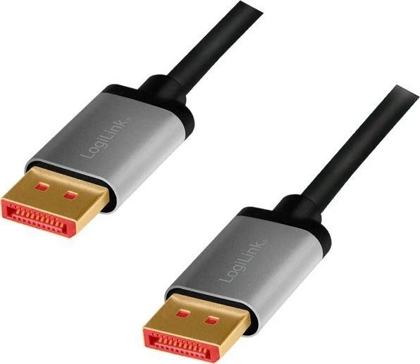 LogiLink DisplayPort 1.4 M/M 1.0m juoda-pilka