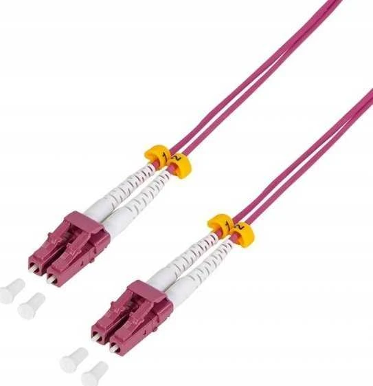 LogiLink optinis pluoštas OM4 LC/UPC - LC/UPC 7.5m violetinė