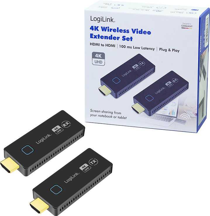 Belaidis HDMI signalo perdavimo rinkinys AV LogiLink 30 m