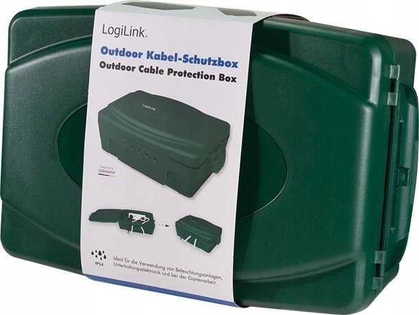 „Logilink“ kabelio apsaugos dėžutė, lauko sąlygoms, žalia