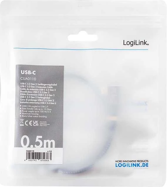 Logilink | SB 3.2 Gen 2 laidas, 2 m | CUA0112 | USB-C į USB-C