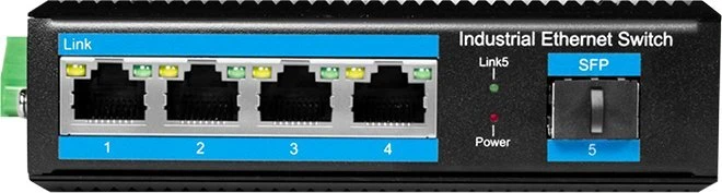 Šakotuvas „LogiLink“ komutatorius su 4 prievadų gigabito eterneto ryšiu, 1000 Mbps, 1 SFP + 1 prievadu