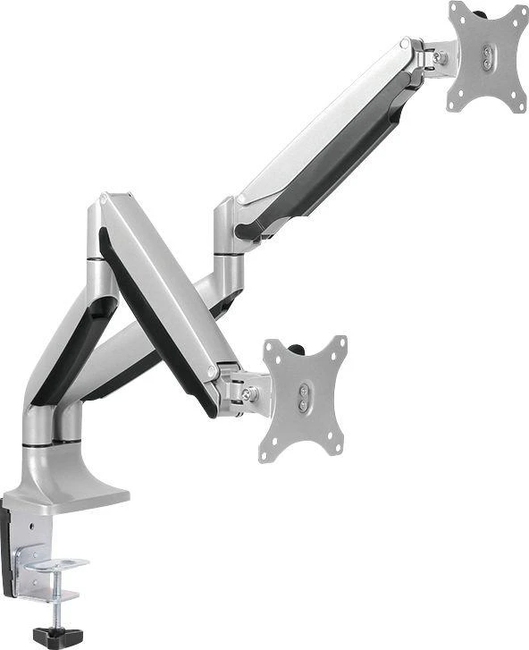Laikiklis Logilink BP0043 Dual Monitorius Desk mount, 13"-32",gas spring, aluminum | Logilink