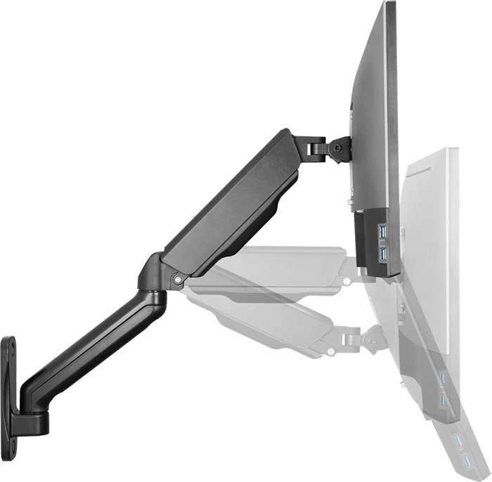 LOGILINK BP0145 Monitorius Sieninis laikiklis 17-32 colių plieninės dujinės spyruoklės svirties ilgis: 450 mm