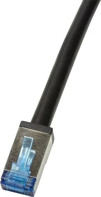 LOGILINK CQ7103S LOGILINK - Lauko kabelis CAT.6A S/FTP PVC+PE, juodas, 15m