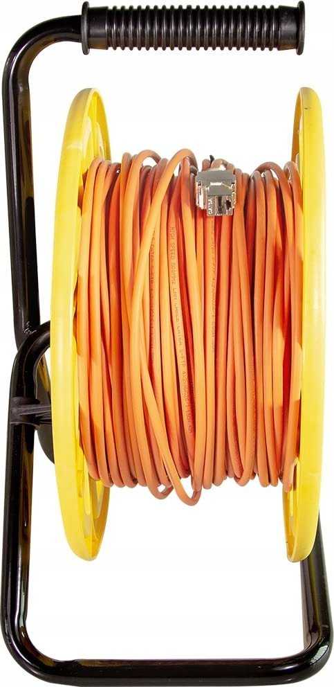 LogiLink LogiLink 500 MHz tinklo kabelis ant būgno, Cat6A 60M, oranžinis