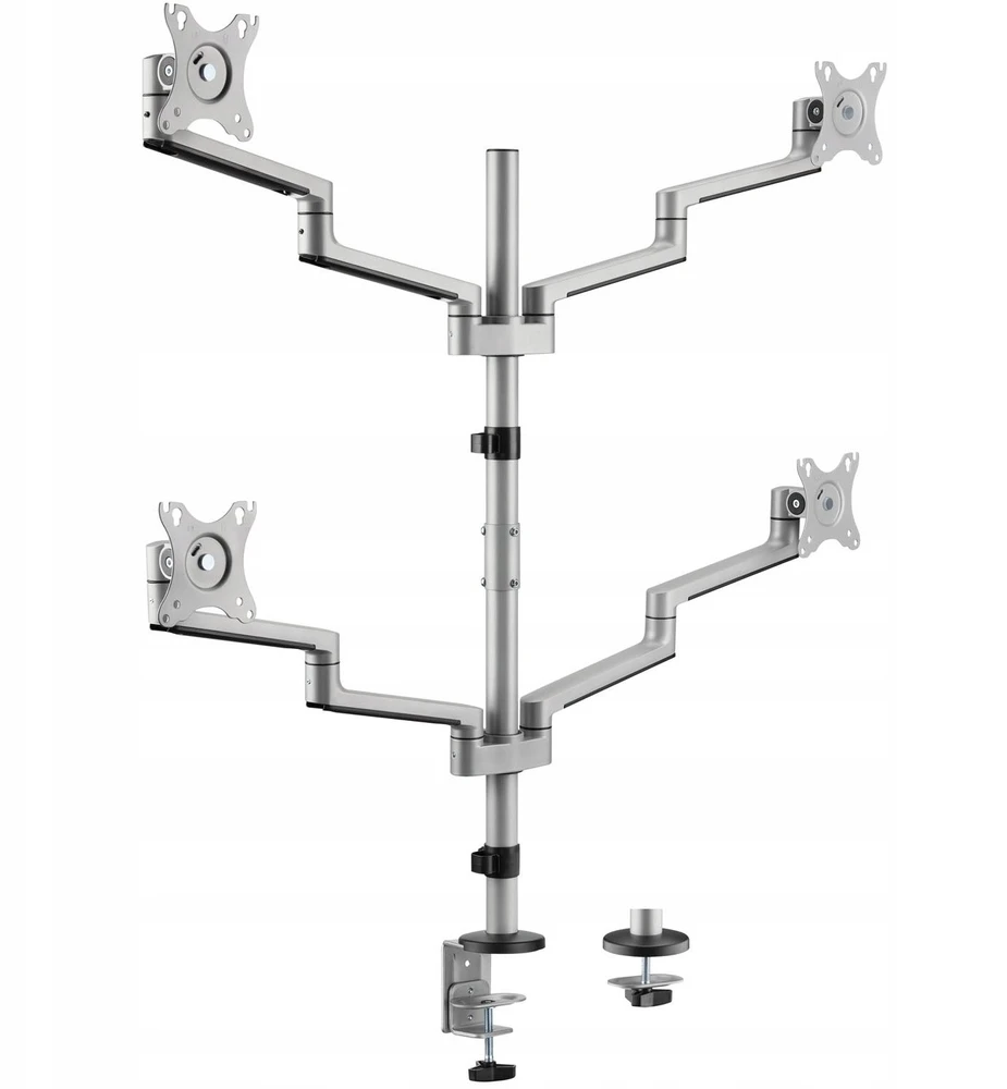 Laikiklis LogiLink Monitoriaus užsegimas Quad 17-32 Aluminum