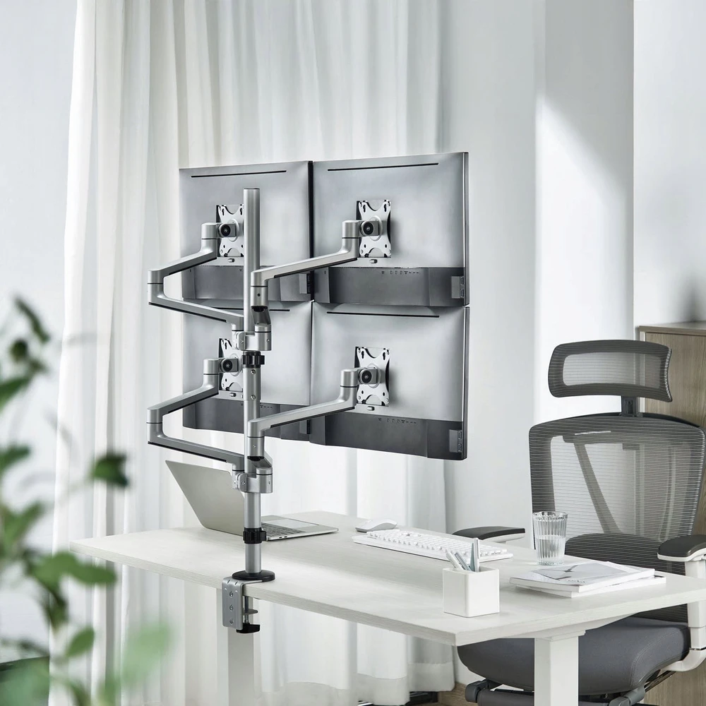 Laikiklis LogiLink Monitoriaus užsegimas Quad 17-32 Aluminum