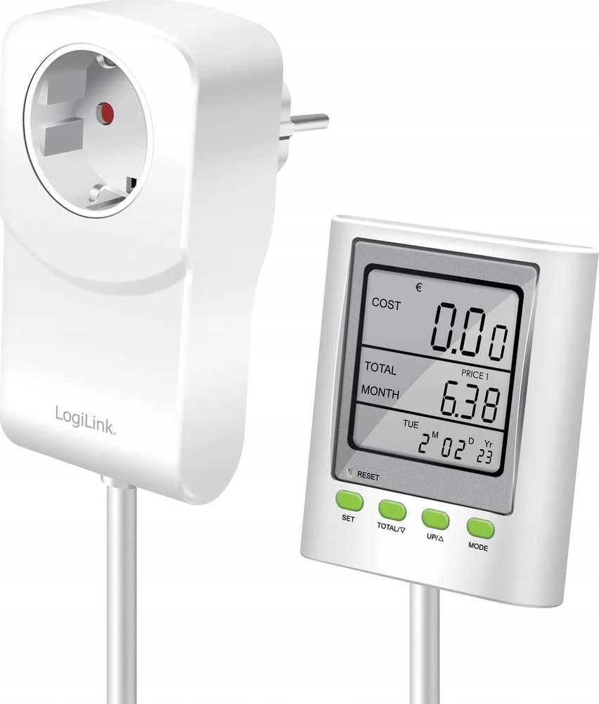 „LogiLink“ energijos sąnaudų matavimo prietaisas CO2 emisijai apskaičiuoti