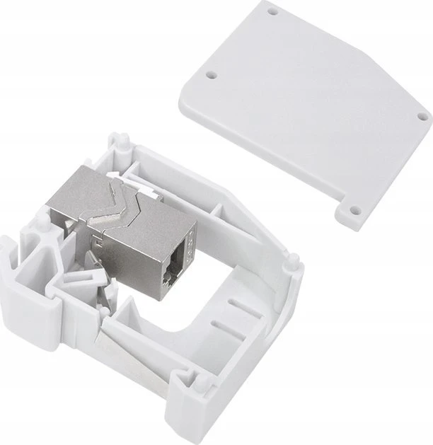 LogiLink LogiLink Hutschienenadapter m.Cat.6A-Kupplung,2xRJ45-Buchse