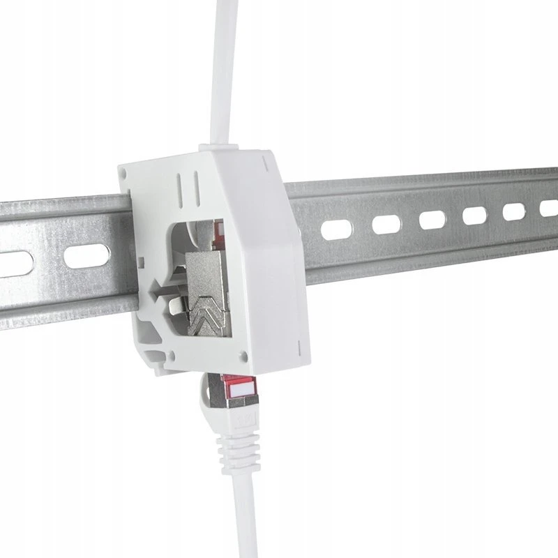 LogiLink LogiLink Hutschienenadapter m.Cat.6A-Kupplung,2xRJ45-Buchse