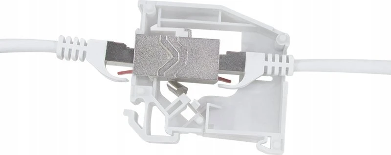 LogiLink LogiLink Hutschienenadapter m.Cat.6A-Kupplung,2xRJ45-Buchse