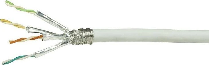 LogiLink Logilink tinklo instaliacinis kabelis S/FTP Cat6, PVC, baltas, 100m