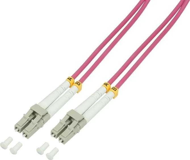 LogiLink šviesolaidis OM4 LC/UPC - LC/UPC 5.0m violetinė