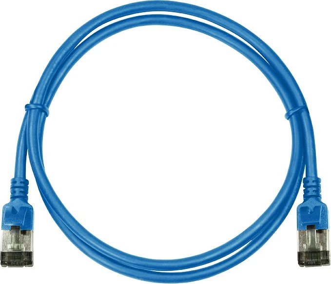 LogiLink LogiLink Patchkabel CAT6A STP TPE SlimLine blau 0,5m